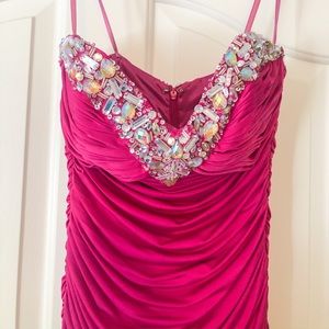 Mia Bella Magenta Formal Gown